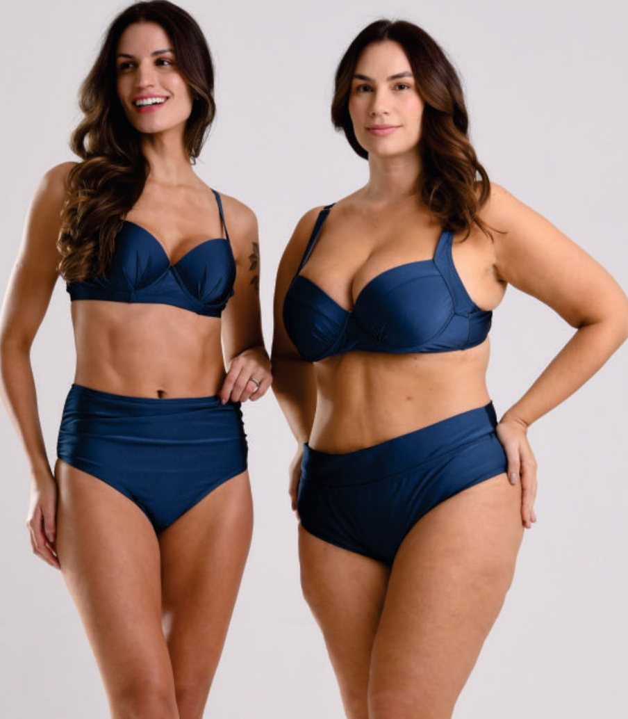 Bikini cintura alta Azul marino